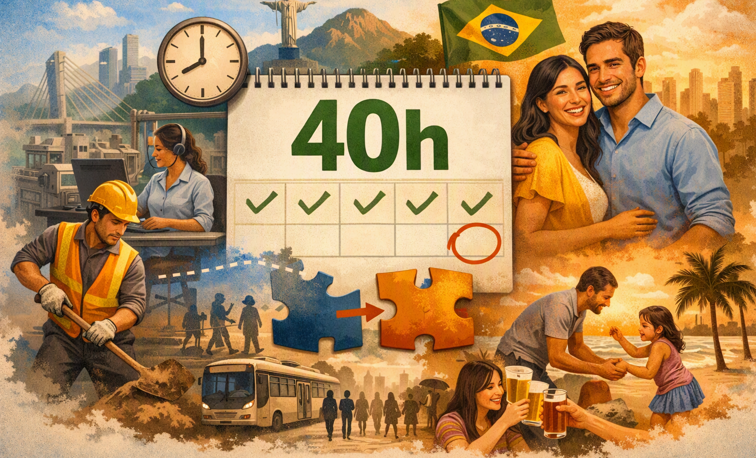 Brasil detalla el cronograma para la nueva jornada laboral de 40 horas